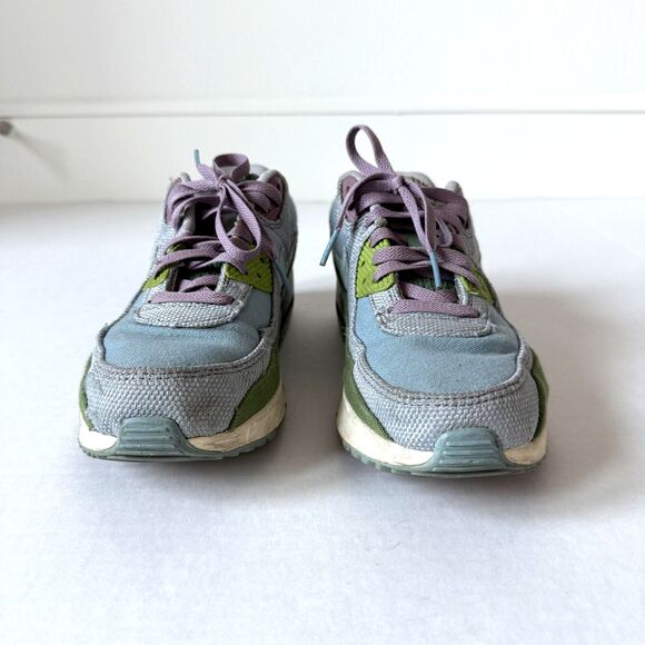 Nike Air Max 90 SE Sun Club Shoes Size 7Y Athletic DQ4016-400 Textile Sneakers - Picture 3 of 8